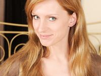 Skinny Russian MILF Olga Barz spreads her legs wide