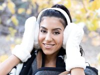 Lena The Plug exposes herself in the park in cold weather