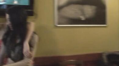 Amateur teens fucked in a public toilet