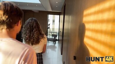 Brunette cuckold her boyfriend for money - Una Fairy