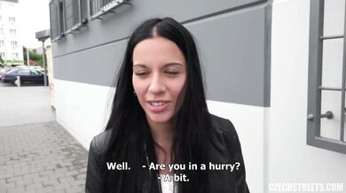 Eveline Dellai fucks stranger for quick cash