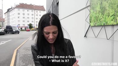 Eveline Dellai fucks stranger for quick cash