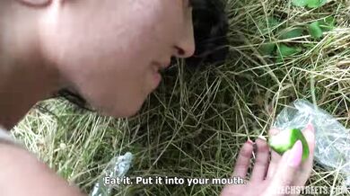 Eveline Dellai fucks stranger for quick cash