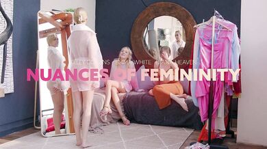 Lesbian sex with three blondes