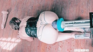 Argendana as the world champion in fucking giant dildos anally