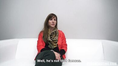 Brunette amateur shows off her naked skinny body